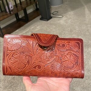 Embossed Leather Wallet